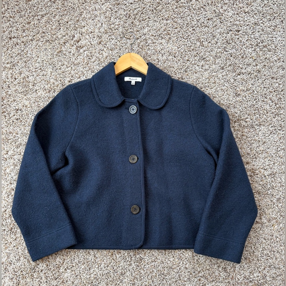 Madewell Edenton Boiled Wool Sweater Jacket